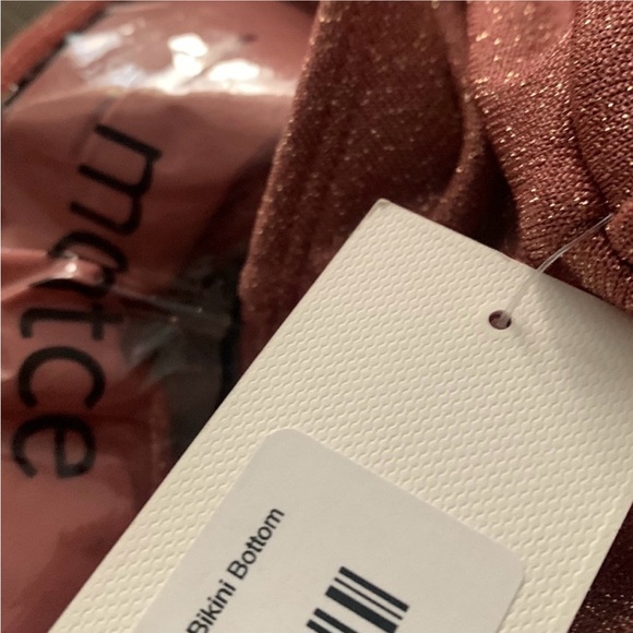 ‼️WOW‼️Montce Mauve Sparkle High Rise Bikini Bottom - S new with tags‼️ - Picture 4 of 16